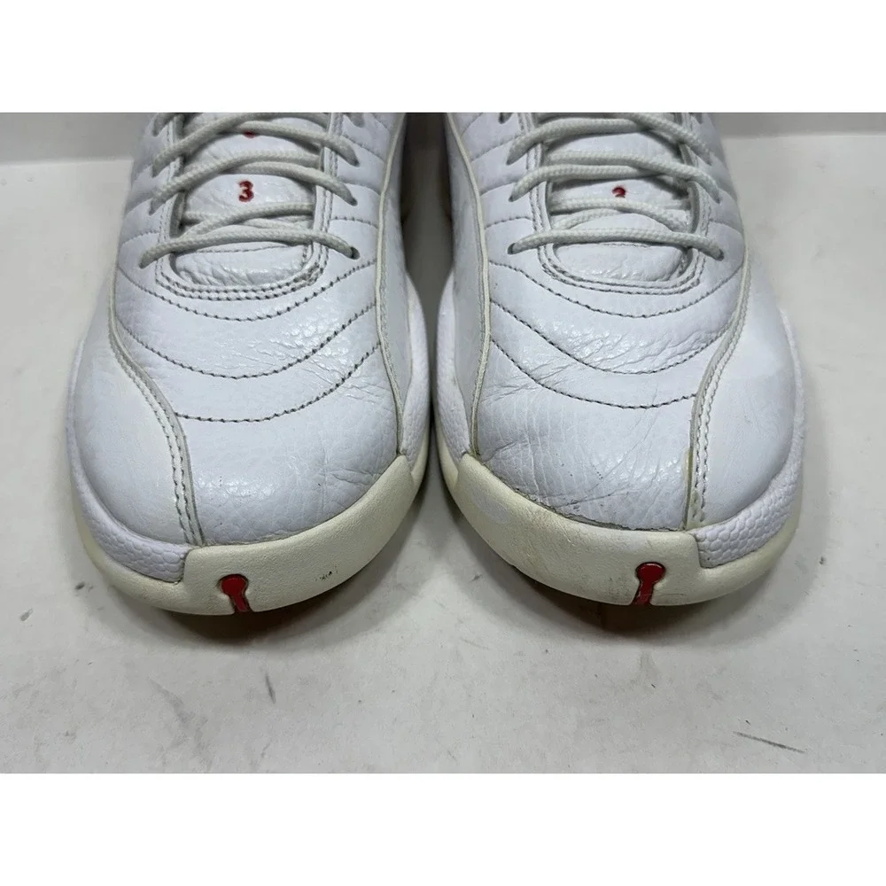 Nike Air Jordan 12 XII Retro FIBA White Red 130690-107 Men's Size 11.5 Shoes